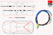 FBC0061 Tažné lanko, parkovací brzda FAI AutoParts