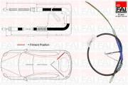 FBC0063 FAI AutoParts żażné lanko parkovacej brzdy FBC0063 FAI AutoParts