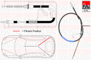 FBC0067 FAI AutoParts żażné lanko parkovacej brzdy FBC0067 FAI AutoParts