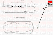 FBC0080 FAI AutoParts żażné lanko parkovacej brzdy FBC0080 FAI AutoParts