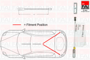 FBC0082 FAI AutoParts żażné lanko parkovacej brzdy FBC0082 FAI AutoParts