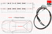 FBC0087 FAI AutoParts żażné lanko parkovacej brzdy FBC0087 FAI AutoParts