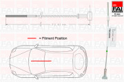 FBC0088 FAI AutoParts żażné lanko parkovacej brzdy FBC0088 FAI AutoParts