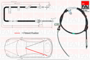 FBC0100 FAI AutoParts żażné lanko parkovacej brzdy FBC0100 FAI AutoParts