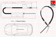 FBC0104 FAI AutoParts żażné lanko parkovacej brzdy FBC0104 FAI AutoParts