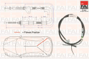 FBC0153 FAI AutoParts żażné lanko parkovacej brzdy FBC0153 FAI AutoParts