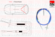 FBC0164 FAI AutoParts żażné lanko parkovacej brzdy FBC0164 FAI AutoParts