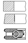 PR253-000 Sada pístních kroužků FAI AutoParts