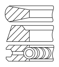 PR27-050 Sada pístních kroužků FAI AutoParts