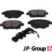 1563700110 Sada brzdových destiček, kotoučová brzda JP GROUP