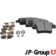 1563700510 Sada brzdových destiček, kotoučová brzda JP GROUP