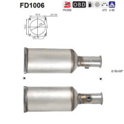 FD1006 Filtr pevnych castic, vyfukovy system AS