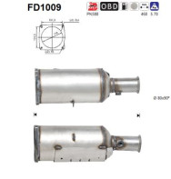 FD1009 Filtr pevnych castic, vyfukovy system AS