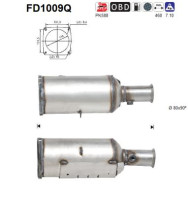 FD1009Q Filtr pevnych castic, vyfukovy system AS