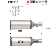 FD1010 Filtr pevnych castic, vyfukovy system AS