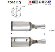 FD1011Q Filtr pevnych castic, vyfukovy system AS