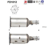 FD1012 Filtr pevnych castic, vyfukovy system AS