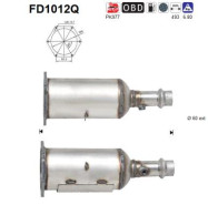 FD1012Q Filtr pevnych castic, vyfukovy system AS