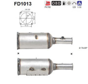 FD1013 AS filter sadzí/pevných častíc výfukového systému FD1013 AS