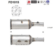 FD1015 Filtr pevnych castic, vyfukovy system AS