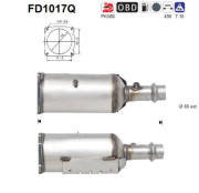 FD1017Q Filtr pevnych castic, vyfukovy system AS