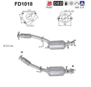 FD1018 Filtr pevnych castic, vyfukovy system AS