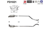 FD1021 Filtr pevnych castic, vyfukovy system AS