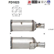 FD1023 Filtr pevnych castic, vyfukovy system AS