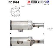 FD1024 Filtr pevnych castic, vyfukovy system AS