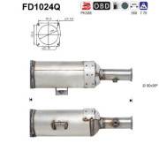 FD1024Q Filtr pevnych castic, vyfukovy system AS