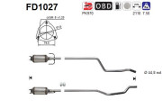 FD1027 Filtr pevnych castic, vyfukovy system AS