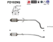 FD1029Q Filtr pevnych castic, vyfukovy system AS