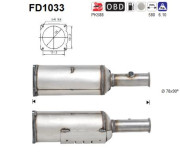 FD1033 Filtr pevnych castic, vyfukovy system AS