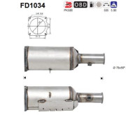 FD1034 Filtr pevnych castic, vyfukovy system AS