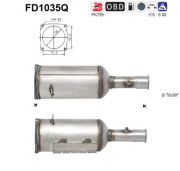 FD1035Q Filtr pevnych castic, vyfukovy system AS