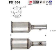 FD1036 Filtr pevnych castic, vyfukovy system AS