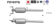 FD1037Q AS filter sadzí/pevných častíc výfukového systému FD1037Q AS