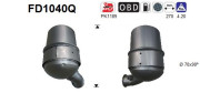 FD1040Q AS filter sadzí/pevných častíc výfukového systému FD1040Q AS