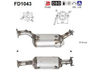 FD1043 Filtr pevnych castic, vyfukovy system AS