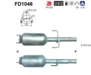 FD1046 Filtr pevnych castic, vyfukovy system AS