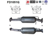 FD1051Q AS filter sadzí/pevných častíc výfukového systému FD1051Q AS