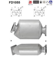 FD1055 AS filter sadzí/pevných častíc výfukového systému FD1055 AS