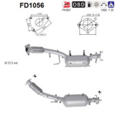 FD1056 AS filter sadzí/pevných častíc výfukového systému FD1056 AS
