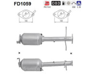 FD1059 AS filter sadzí/pevných častíc výfukového systému FD1059 AS