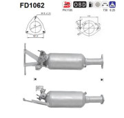 FD1062 AS filter sadzí/pevných častíc výfukového systému FD1062 AS