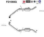 FD1066Q AS filter sadzí/pevných častíc výfukového systému FD1066Q AS