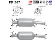 FD1067 AS filter sadzí/pevných častíc výfukového systému FD1067 AS