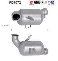 FD1072 AS filter sadzí/pevných častíc výfukového systému FD1072 AS
