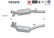 FD1075 AS filter sadzí/pevných častíc výfukového systému FD1075 AS