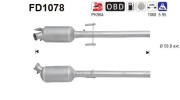 FD1078 AS filter sadzí/pevných častíc výfukového systému FD1078 AS